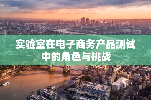 实验室在电子商务产品测试中的角色与挑战