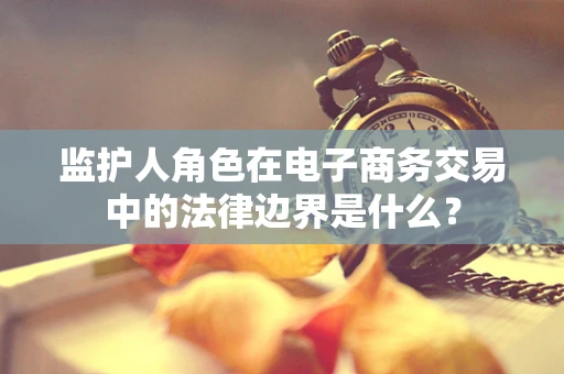 监护人角色在电子商务交易中的法律边界是什么？
