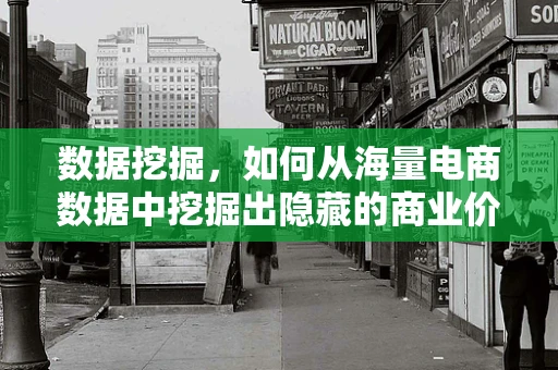 数据挖掘，如何从海量电商数据中挖掘出隐藏的商业价值？