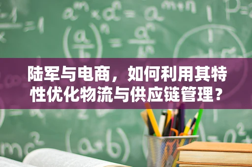 陆军与电商，如何利用其特性优化物流与供应链管理？