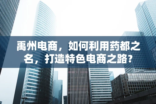 禹州电商，如何利用药都之名，打造特色电商之路？