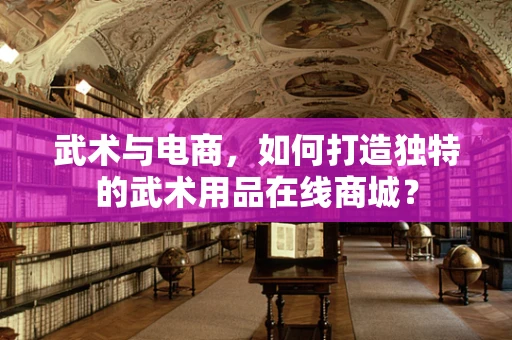 武术与电商，如何打造独特的武术用品在线商城？