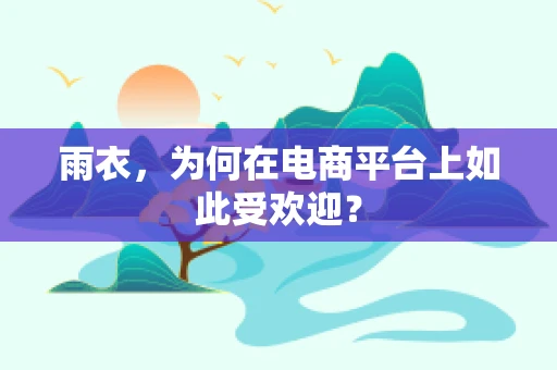 雨衣，为何在电商平台上如此受欢迎？