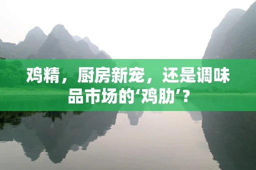 鸡精，厨房新宠，还是调味品市场的‘鸡肋’？