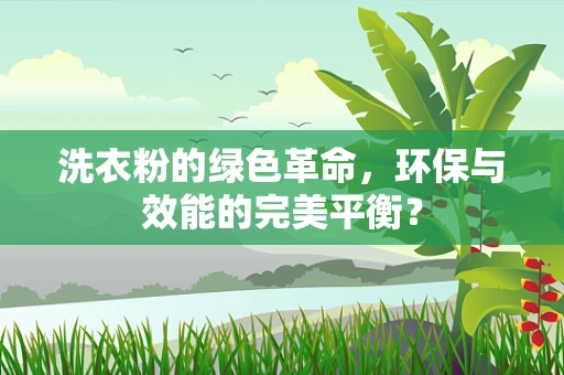 洗衣粉的绿色革命，环保与效能的完美平衡？