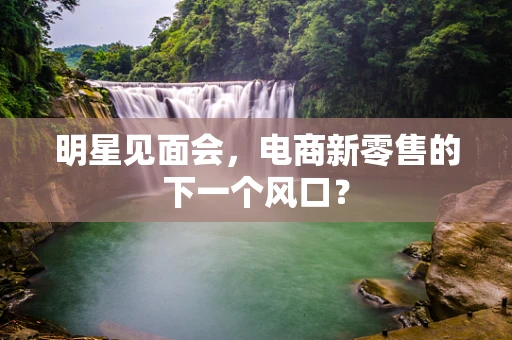 明星见面会，电商新零售的下一个风口？