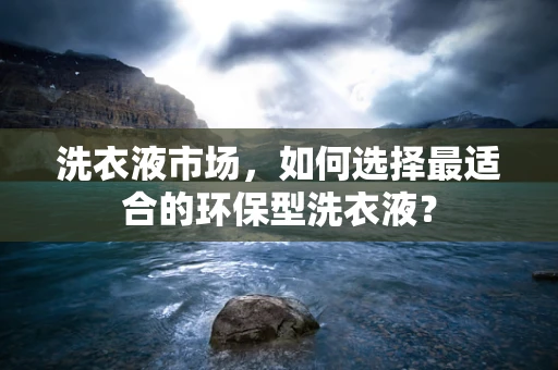 洗衣液市场，如何选择最适合的环保型洗衣液？