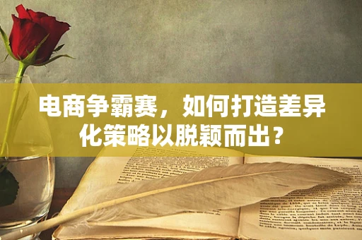 电商争霸赛，如何打造差异化策略以脱颖而出？