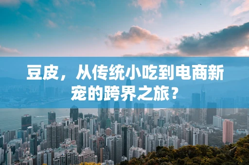 豆皮，从传统小吃到电商新宠的跨界之旅？
