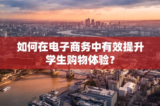 如何在电子商务中有效提升学生购物体验？