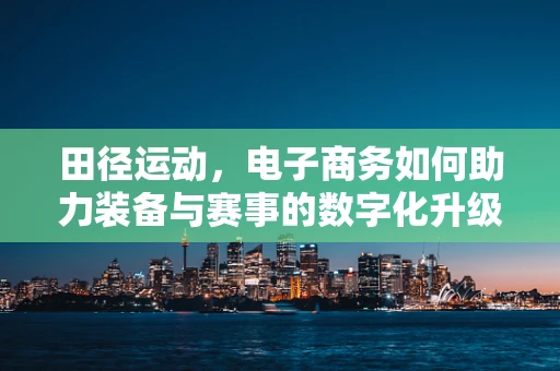 田径运动，电子商务如何助力装备与赛事的数字化升级？