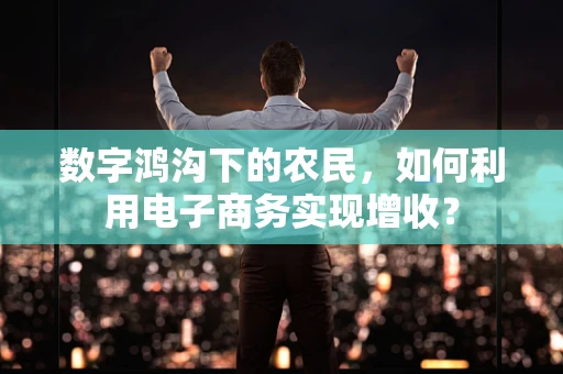 数字鸿沟下的农民，如何利用电子商务实现增收？