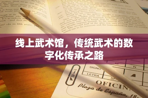 线上武术馆，传统武术的数字化传承之路