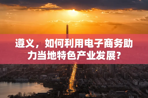 遵义，如何利用电子商务助力当地特色产业发展？