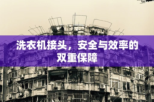 洗衣机接头，安全与效率的双重保障