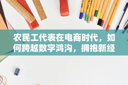 农民工代表在电商时代，如何跨越数字鸿沟，拥抱新经济机遇？