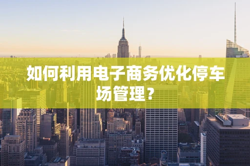 如何利用电子商务优化停车场管理？