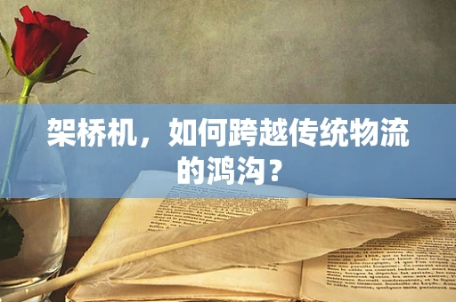 架桥机，如何跨越传统物流的鸿沟？