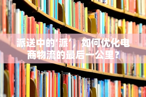 派送中的‘派’，如何优化电商物流的最后一公里？