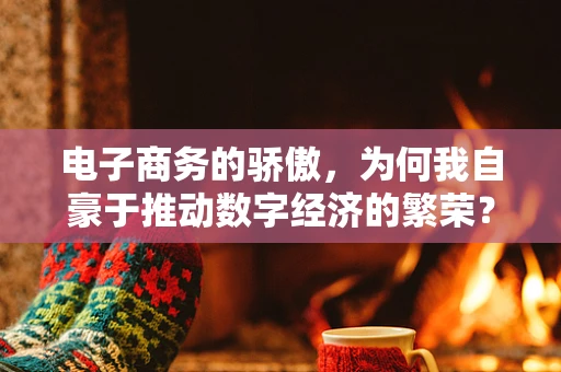 电子商务的骄傲，为何我自豪于推动数字经济的繁荣？