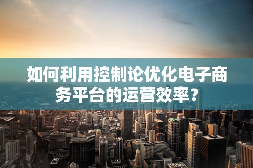 如何利用控制论优化电子商务平台的运营效率？