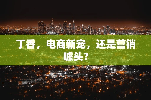 丁香，电商新宠，还是营销噱头？