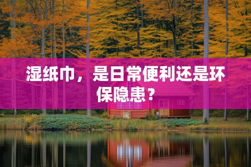 湿纸巾，是日常便利还是环保隐患？