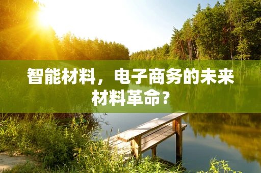 智能材料，电子商务的未来材料革命？