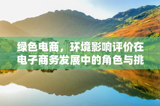 绿色电商，环境影响评价在电子商务发展中的角色与挑战