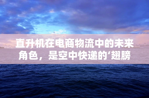 直升机在电商物流中的未来角色，是空中快递的‘翅膀’吗？