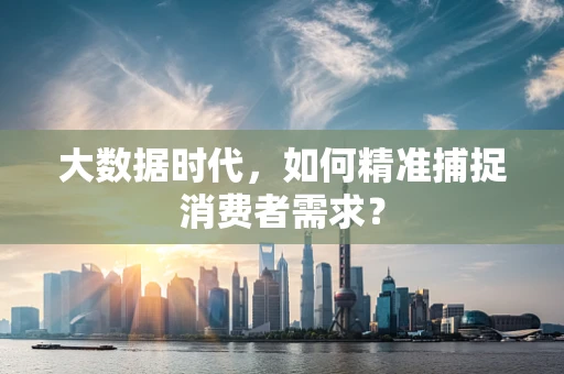 大数据时代，如何精准捕捉消费者需求？