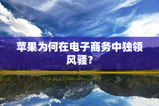 苹果为何在电子商务中独领风骚？