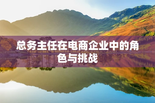 总务主任在电商企业中的角色与挑战