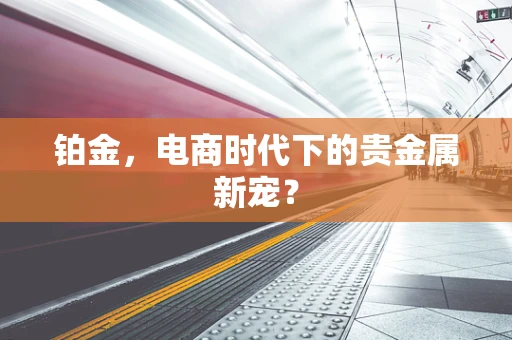 铂金，电商时代下的贵金属新宠？