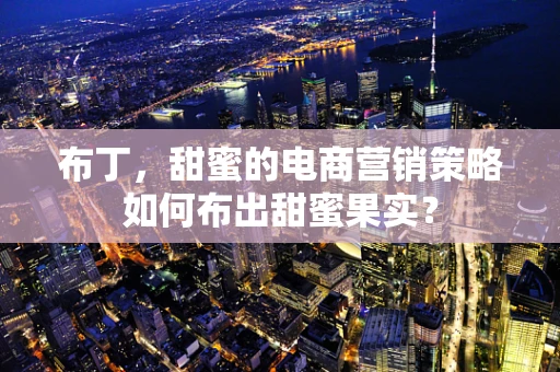 布丁，甜蜜的电商营销策略如何布出甜蜜果实？