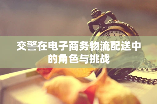 交警在电子商务物流配送中的角色与挑战