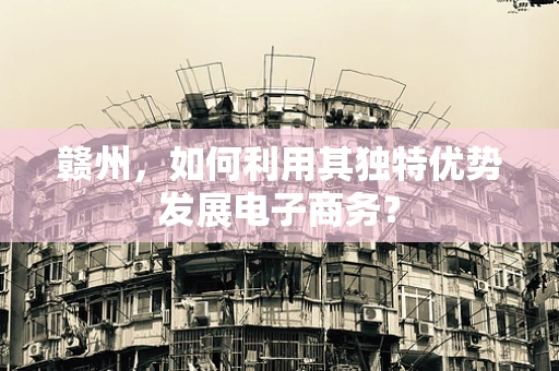 赣州，如何利用其独特优势发展电子商务？