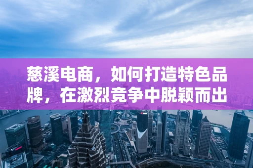 慈溪电商，如何打造特色品牌，在激烈竞争中脱颖而出？