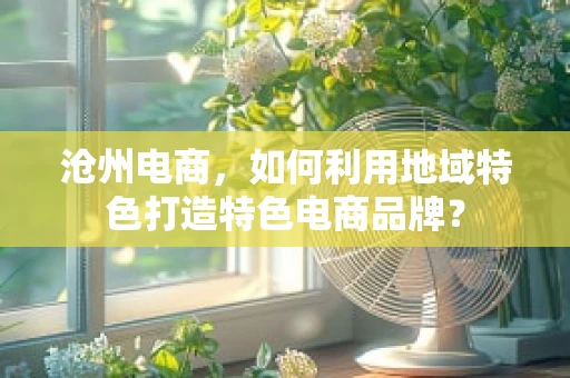 沧州电商，如何利用地域特色打造特色电商品牌？