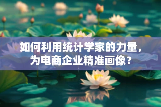 如何利用统计学家的力量，为电商企业精准画像？