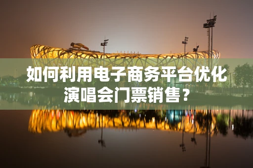 如何利用电子商务平台优化演唱会门票销售？