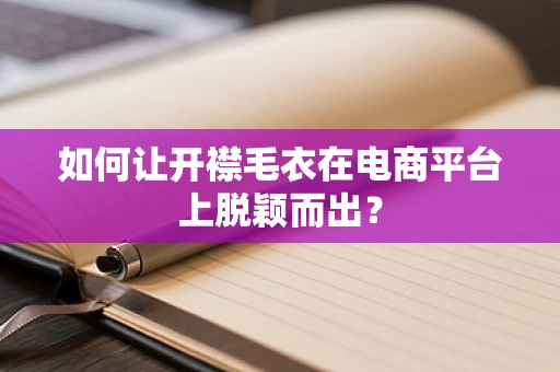 如何让开襟毛衣在电商平台上脱颖而出？