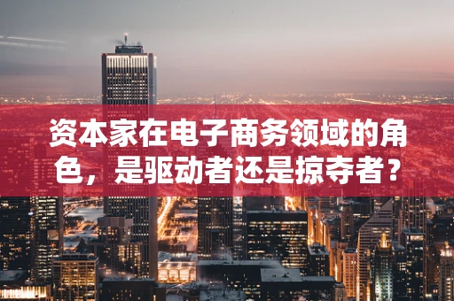 资本家在电子商务领域的角色，是驱动者还是掠夺者？