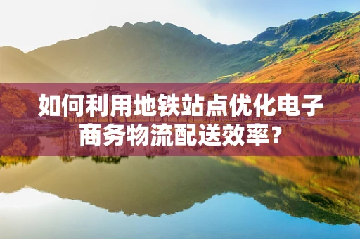 如何利用地铁站点优化电子商务物流配送效率？
