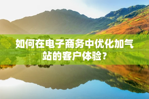 如何在电子商务中优化加气站的客户体验？