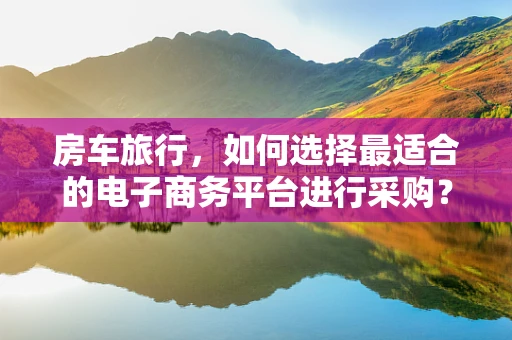 房车旅行，如何选择最适合的电子商务平台进行采购？