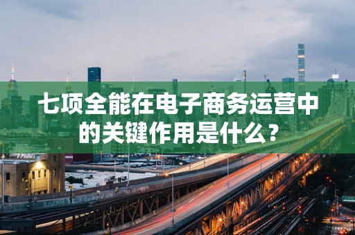 七项全能在电子商务运营中的关键作用是什么？