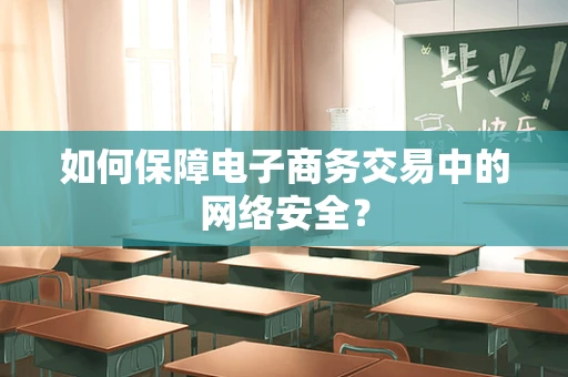 如何保障电子商务交易中的网络安全？