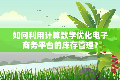 如何利用计算数学优化电子商务平台的库存管理？