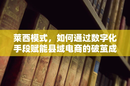 莱西模式，如何通过数字化手段赋能县域电商的破茧成蝶？